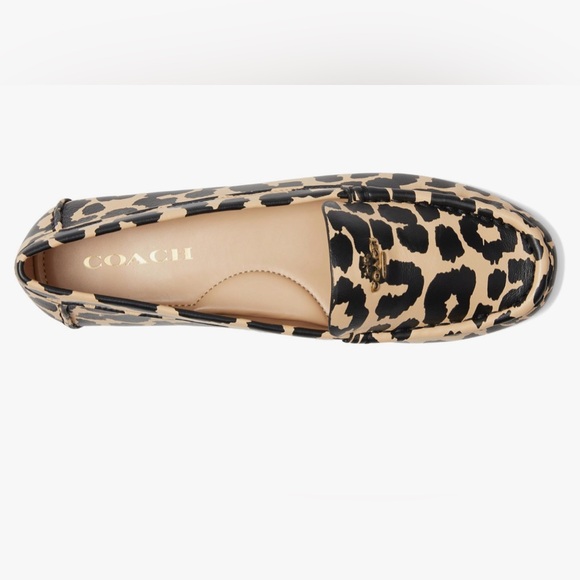 Coach Women's Marley Leopard Print Driver size 5 - Picture 3 of 11